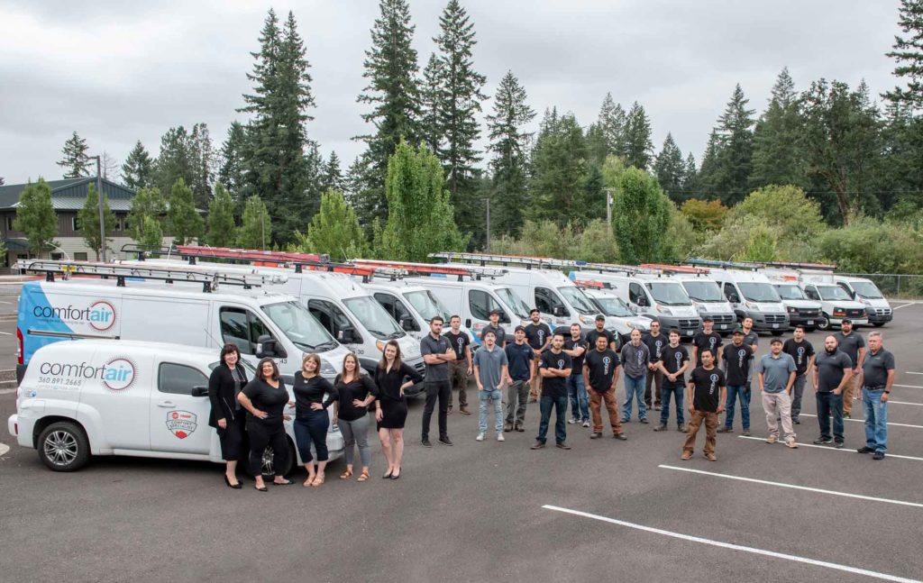 Photo of the Comfort Air team in Vancouver